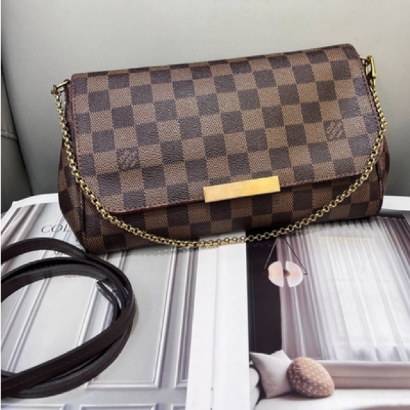 Louis Vuitton Brown Checkered Crossbody Bag - Picture 8 of 8